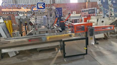 Embaladora flowpack em a�o inox WEF M�quinas Maqinox