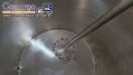 Tanque misturador encamisado em inox eltrico com hlice centrifuga tipo Cowles