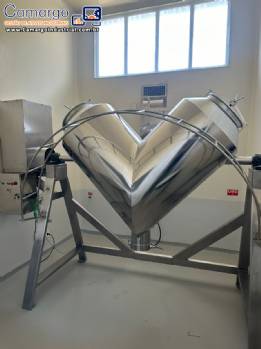 Misturador em V 600 L completo em a�o inox