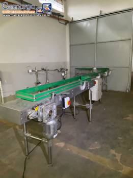 Esteira transportadora linear com curva 7 metros