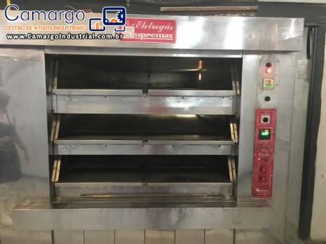 Forno de lastro ciclo t�rmico Supremax para panifica��o, pizzarias e confeitaria