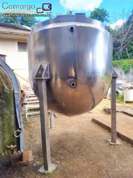 Tacho cozinhador em ao inox encamisado de 3.000 L