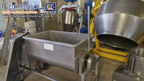 Misturador homogeneizador de ps carnes inox Seleto 210 litros