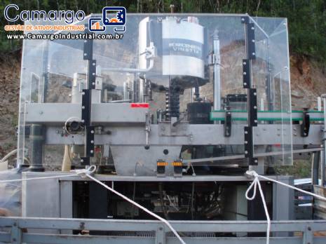Rotuladora autom�tica rotativa para r�tulos de papel Krones modelo Vinetta