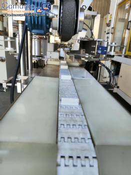 Aplicadora de selo lacre para cartuchos 3 abas selo de produto importato com cabe�ote duplo Tecmaes