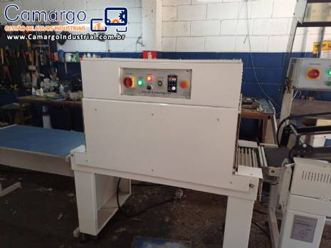 Seladora autom�tica em L com t�nel de encolhimento 1600 pe�as por hora