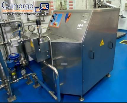 Homogeneizador de alta pressão em aço inox Niro Soavi GEA